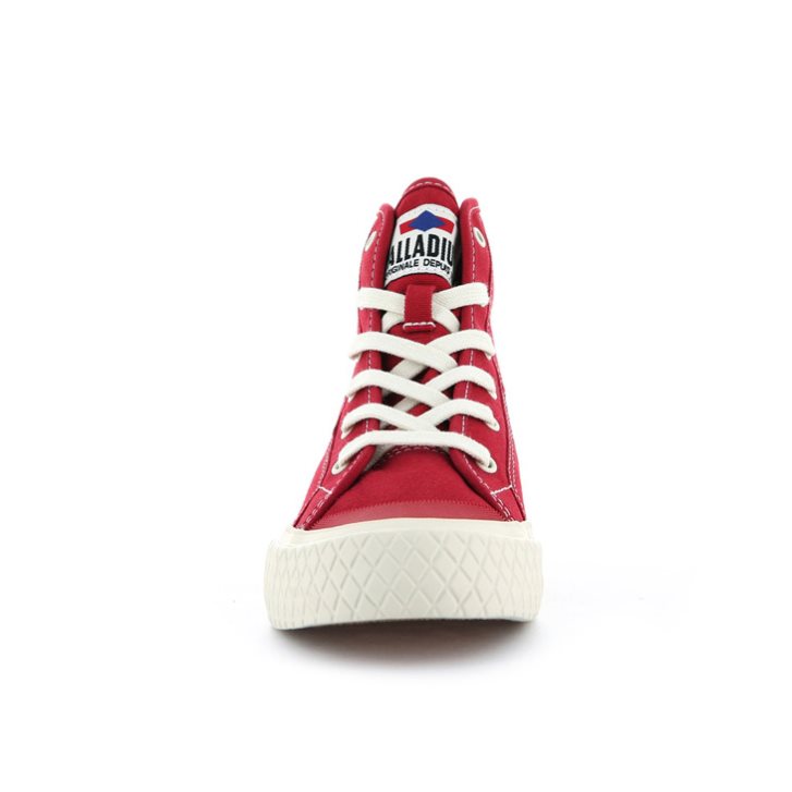 Palladium Palla Louvel High Tops Men's Sneakers Red | UK H190-WDU